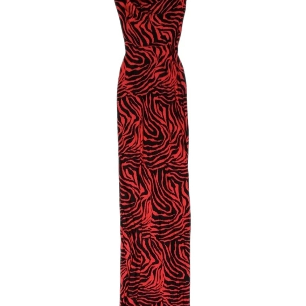 Rasario Women's Dress Long Maxi Printed Long Strapless NEW FR 40 IT 42 Medium 8